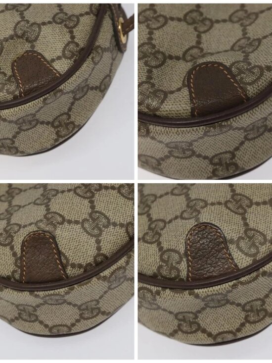 GUCCI GG Supreme Web Sherry Line Shoulder Bag PVC Beige 156 02 066 Auth BD958 - Picture 15 of 15